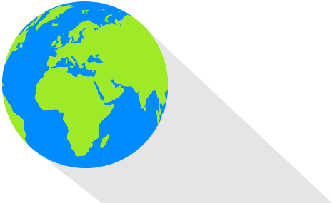 Globe of World's Continents